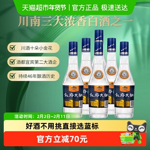 叙府蓝标大曲52度580ML*6瓶整箱浓香型白酒粮食酒口粮酒光瓶酒