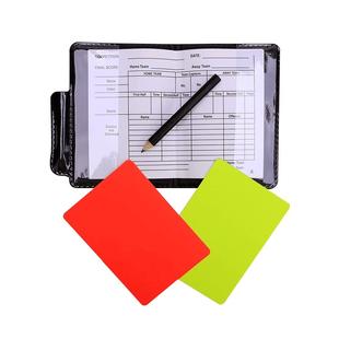 足球裁判工具包袋红黄牌裁判员足球工具包教练裁判挑边器气压表