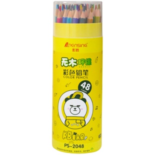 无木环保36色可擦彩铅卡通中小学生画画用彩色铅笔绘画套装批发