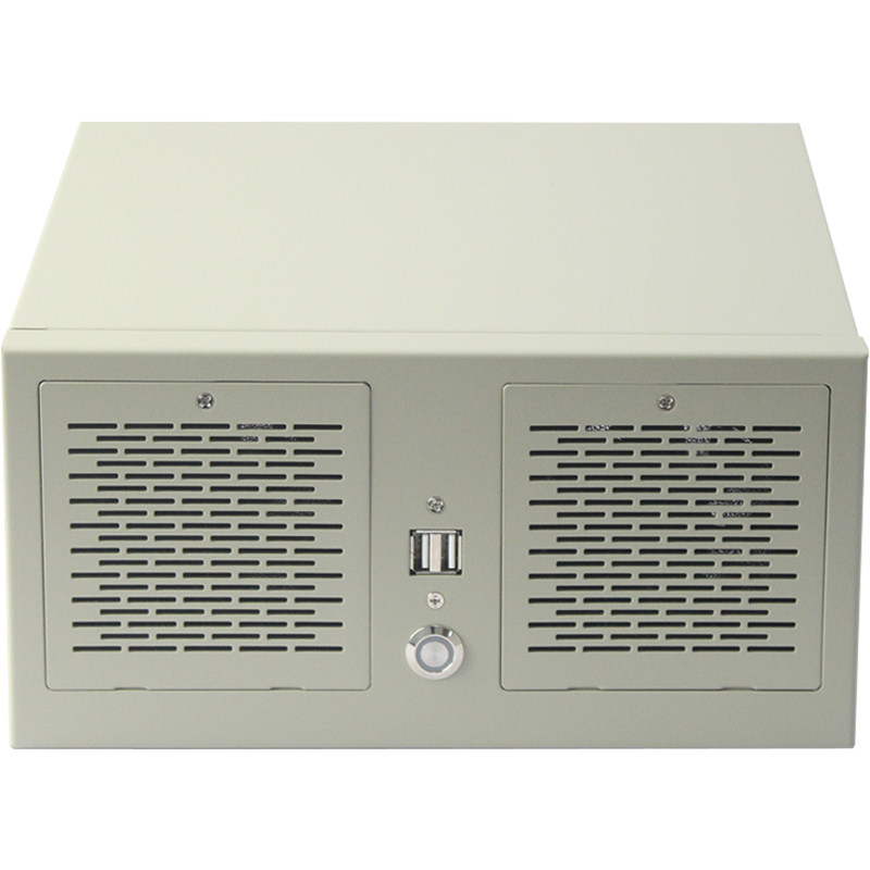 4槽壁挂工控机箱matx主板多COM串口嵌入式激光工业设备主机服务器