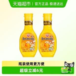 炸鸡挤压瓶装 韩国进口不倒翁蜂蜜芥末味调味酱265g 2黄芥末酱韩式