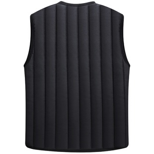 毛内胆新款爸爸装大码中年男士加绒马夹中老年坎肩男装背心加厚棉