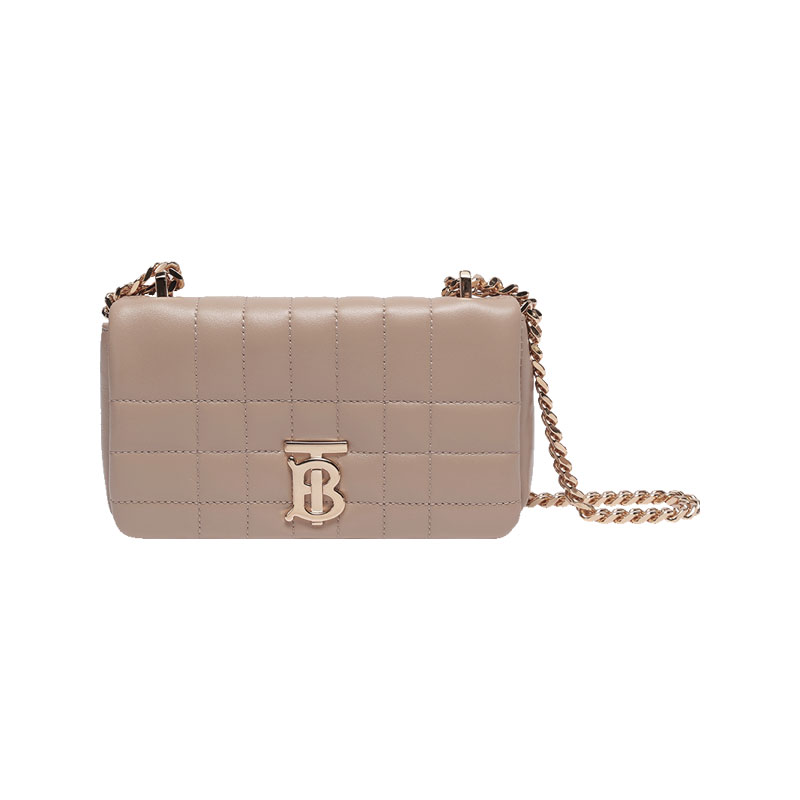 【自营】BURBERRY/博柏利女款迷你单肩斜挎链条包 8063015