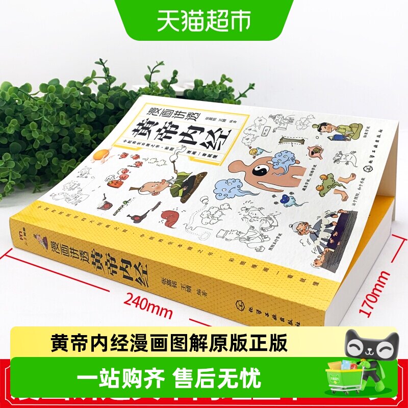 黄帝内经漫画图解原版正版漫画版讲透白话文皇帝内经彩图版养生