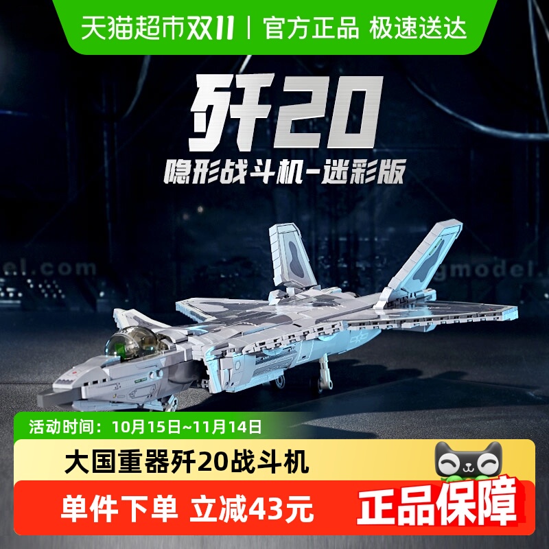 奇妙积木大国重器歼20战斗机
