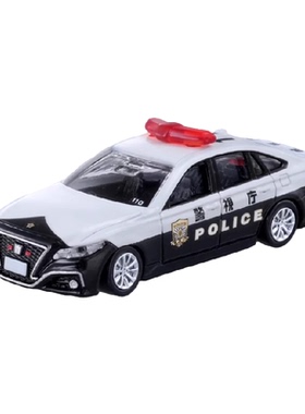 TOMY/多美卡仿真合金小汽车旗舰版黑盒TP10号丰田皇冠警车298342