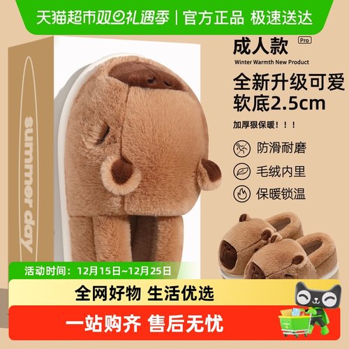 FZT踩屎感男士2024新款棉拖鞋