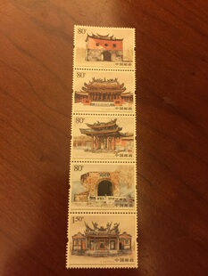 新中国邮票邮品 2005-3 台湾古迹5全新连票 原胶全品