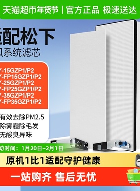 适配松下新风滤芯全热交换系统FY-15/25/35 FP15/25/35GZP1过滤网