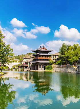 【奇遇3人酒店】北京古北水镇2天1晚含住宿门票汤泉摆渡车行李托运（具体见套餐详情）