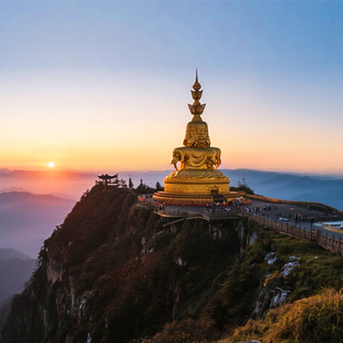成都出发九寨沟黄龙都江堰峨眉山乐山7天6晚跟团游