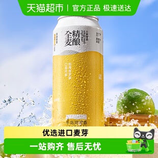 小麦酿造整箱装 进口啤酒花 12罐德式 千岛湖啤酒11P全麦精酿500ml
