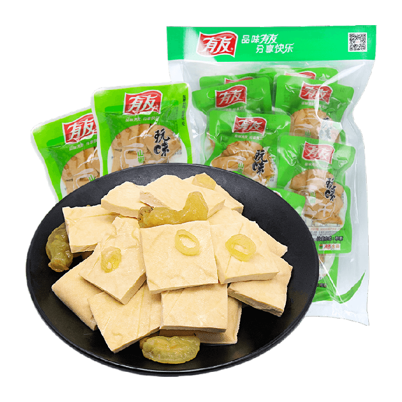 有友香菇豆干268g独立小包豆腐干即食卤味豆制品网红解馋追剧零食