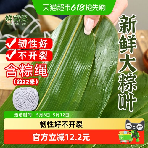 鲜窝窝含棉线粽子叶50片×2袋