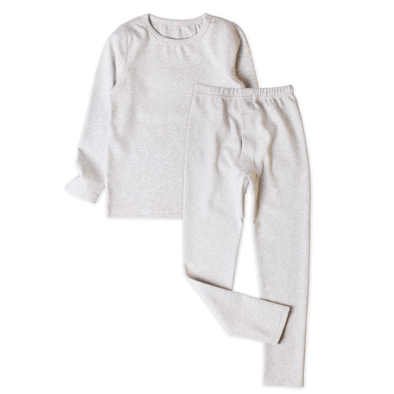 有机棉女童针织家居服保暖内衣