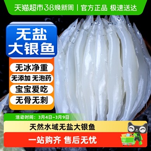 内青岛银鱼新鲜冷冻三白大小银鱼面条鱼白饭鱼类宝宝辅食