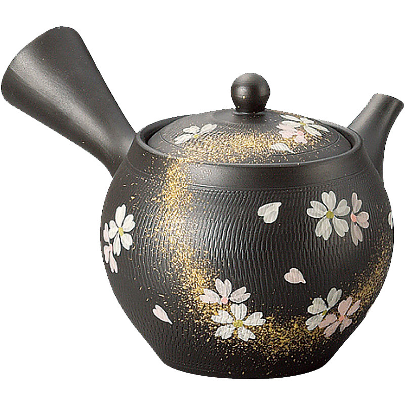 日本进口常滑烧手工侧把泡茶壶