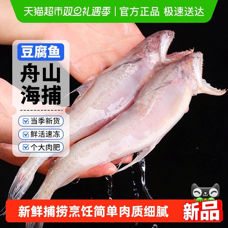 赫敏舟山东海海捕新鲜龙头鱼豆腐鱼九肚鱼水潺冷冻海鲜龙头鱼