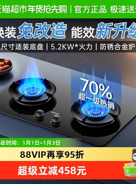 苏泊尔MB17S燃气灶煤气灶双灶家用嵌入式台式天然气液化气猛火灶