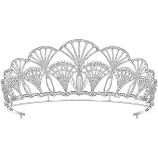 HEFANG何方珠宝塞维利亚冠冕新娘婚纱婚礼皇冠定制ds