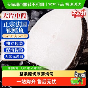法国银鳕鱼中段切片冷冻新鲜南极犬牙鱼整条冷冻生鲜块