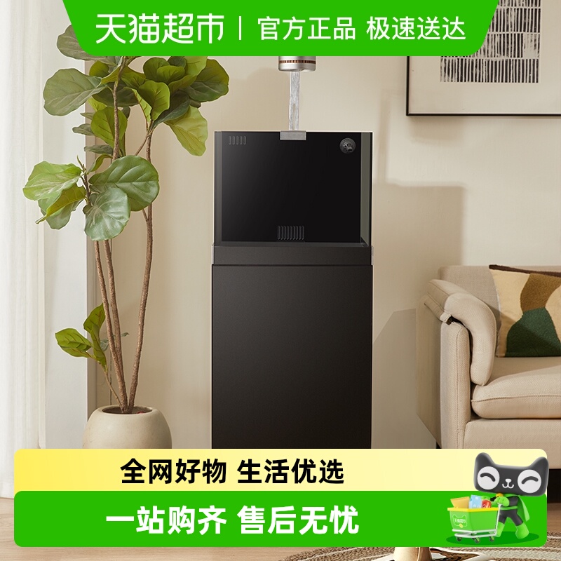 yee大鱼缸底滤落地柜客厅溪流缸