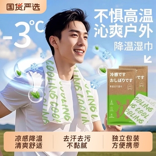 冷感湿巾清凉降温神器夏季 户外旅游爬山运动挂脖去汗舒爽清洁毛巾