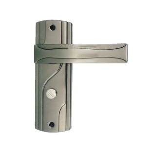 老式铁锁孔距125室内房间木门卧室大单舌5045/5040BK执手锁具