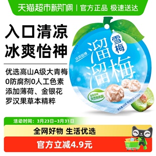 溜溜梅雪梅60g袋装 青梅梅冻蜜饯网红休闲零食年货大礼包 大包装