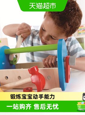 Hape儿童扭螺丝工具箱真实操作
