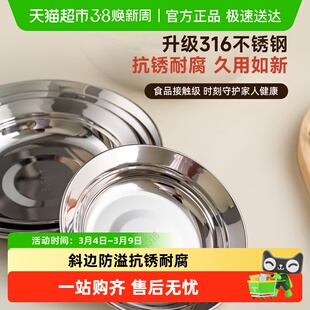 onlycook316不锈钢盘菜盘子家用配菜盘炒饭盘子牛排餐盘漂亮盘子