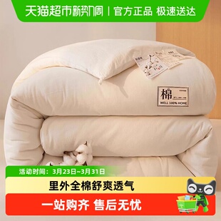 南极人新疆纯棉花被子冬被全棉加厚保暖棉被单人春秋被棉絮被芯