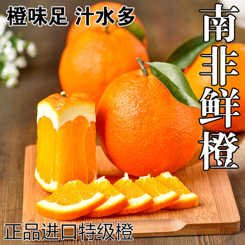 南非进口鲜橙1斤起橙子当季现摘新鲜水果甜果冻橙大果整箱多规格