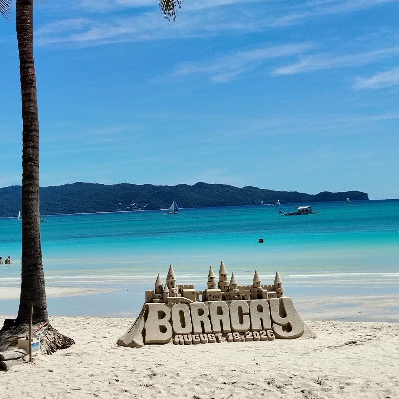 菲律宾长滩岛白沙滩体验潜水落日风帆水晶岛鳄鱼岛普卡沙滩6天5晚