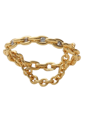 镶钻男女铜经典戒指混搭个性时尚