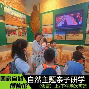 门票 3H讲解 导游深度自博亲子研学跟团 国家自然博物馆 北京