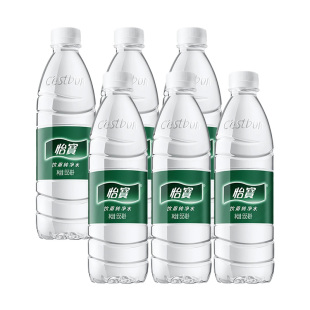 怡宝纯净水555ml×6瓶家庭办公会议接待车载户外解渴饮用水