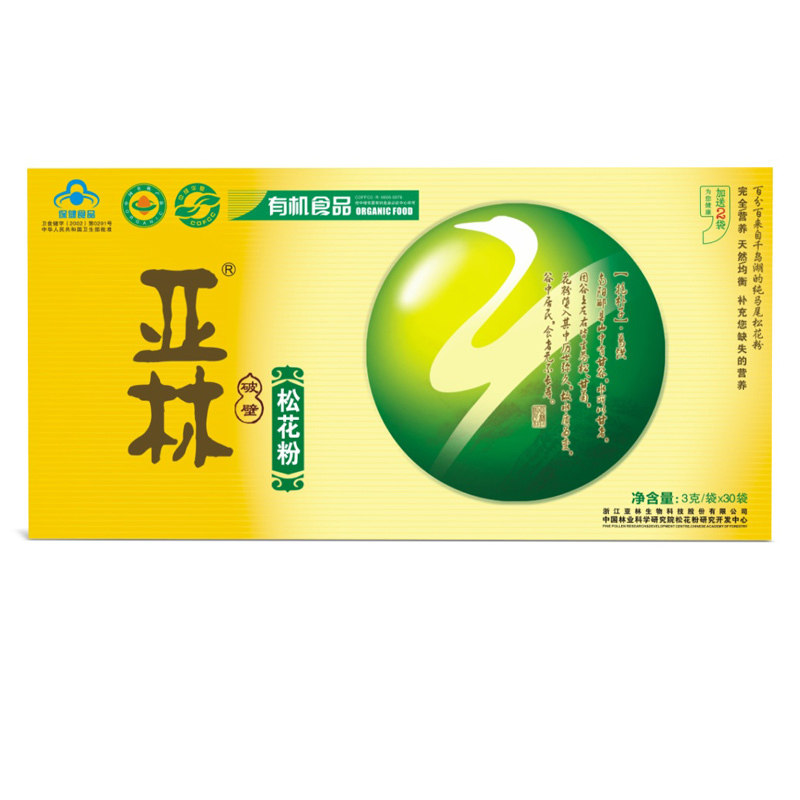 亚林 牌破壁松花粉 3g/袋*30袋