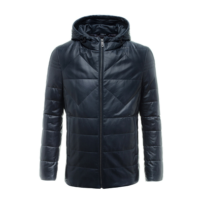 ZORANZI庄子连帽皮衣羽绒服