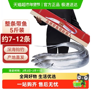 海仙部落带鱼整条冷冻新鲜特级大深海钓带非舟山小眼东海整箱礼盒