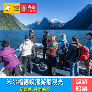 皇后镇出发 新西兰米尔福德峡湾游船 观光船票 汽车巴士去+飞机回