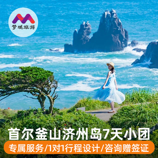 纯玩小团1人赠团签|含机票韩国旅游首尔釜山济州岛7天跟团可定.制