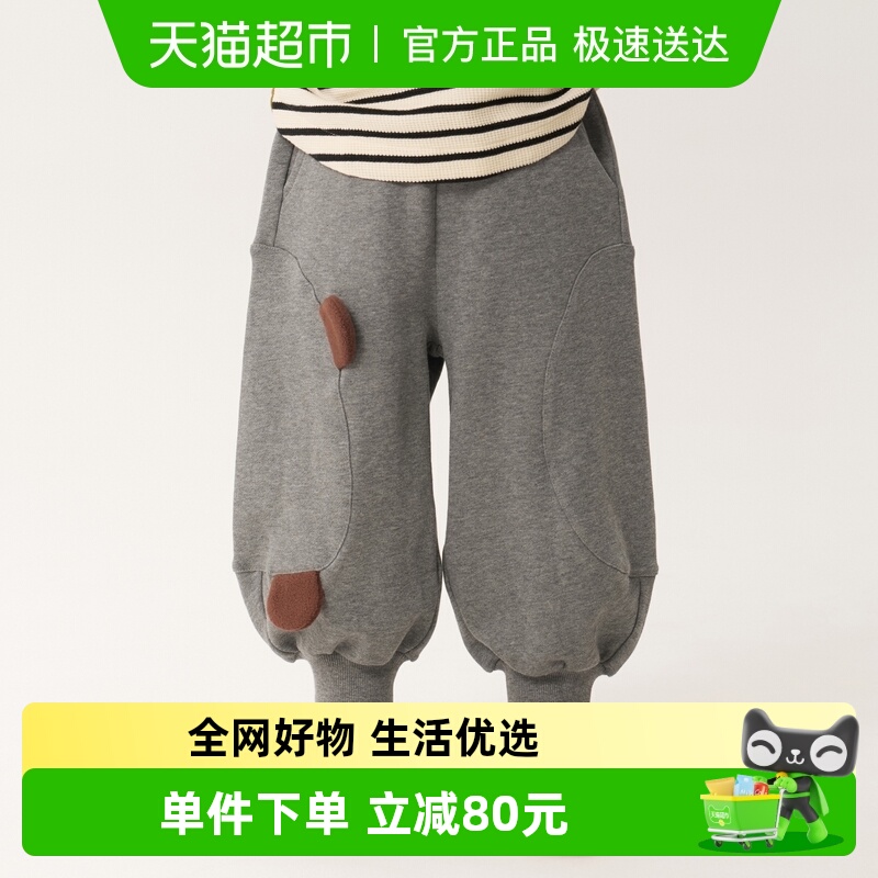 立体耳朵造型气球裤，穿着可爱