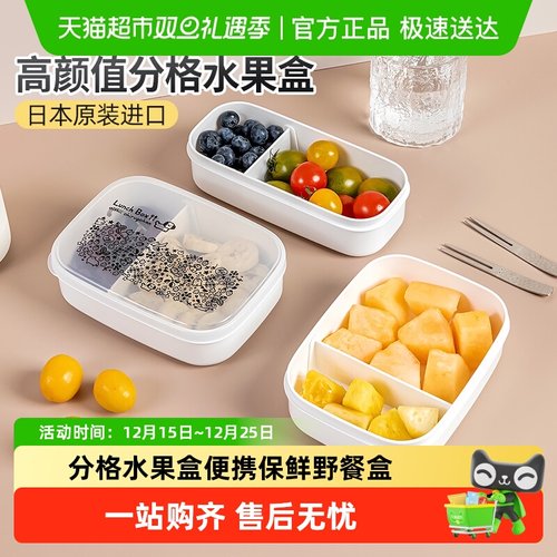 NAKAYA进口分格小学生水果盒