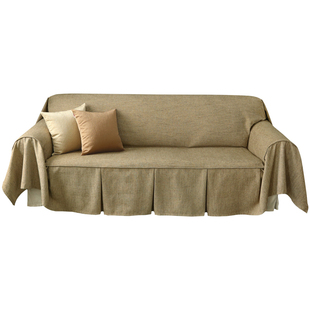 沙发巾纯素色全盖布沙发垫套防尘罩美式欧式现代简约四季可用