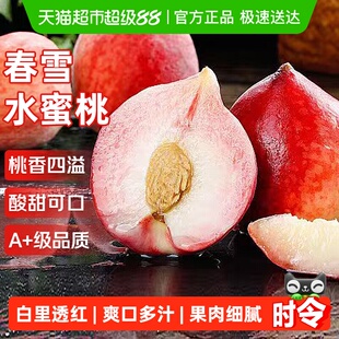 正宗春雪水蜜桃应当季新鲜水果孕妇脆桃毛桃冬桃子整箱