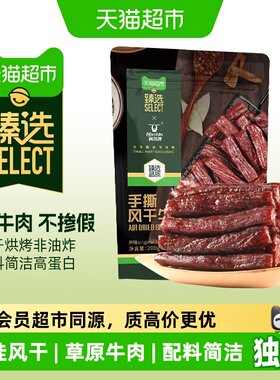 臻选内蒙古风干牛肉干高蛋白健身