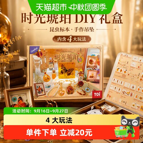 TOI图益时光琥珀DIY手作益智礼盒