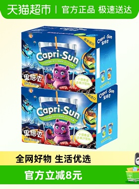 迪拜进口果倍爽小怪兽200ml*6袋*2箱混合口味饮料儿童VC年货果汁