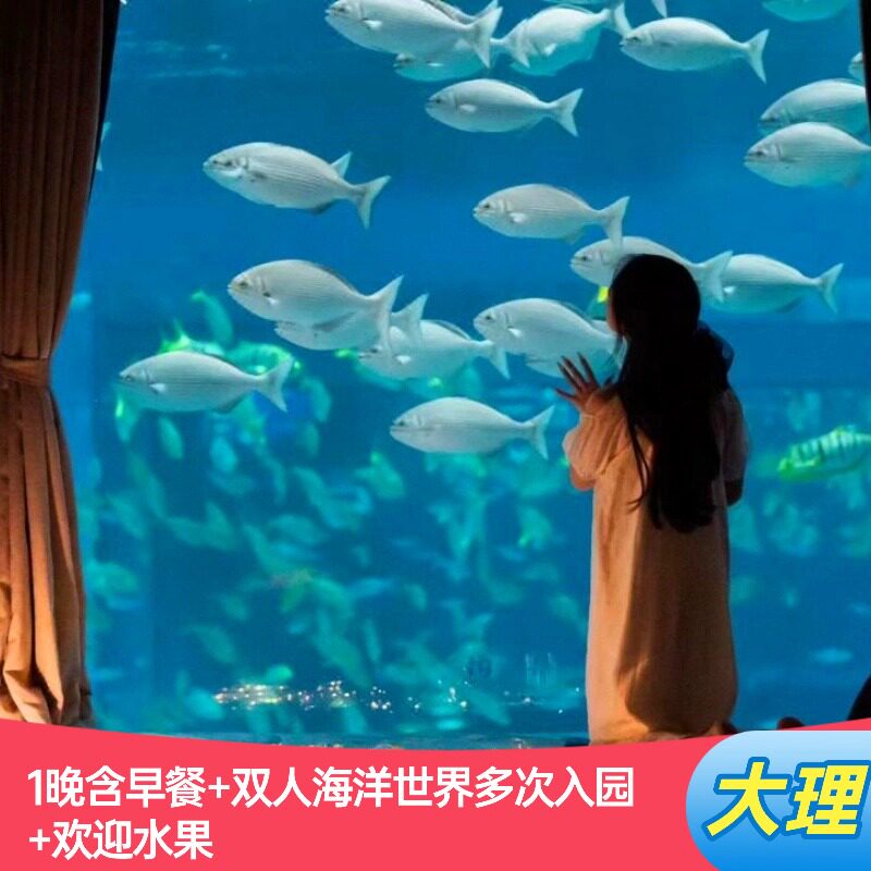 【不约可退】大理海洋酒店1晚含早餐+海洋馆多次进出+欢迎水果